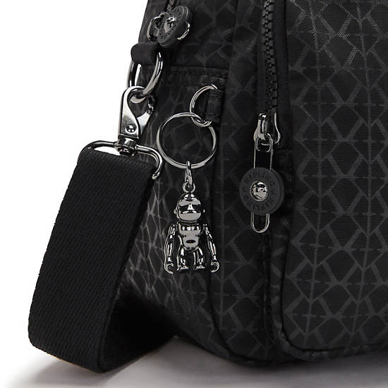 Kipling Cool Defea Printed Schoudertassen Zwart | BE 1398RV